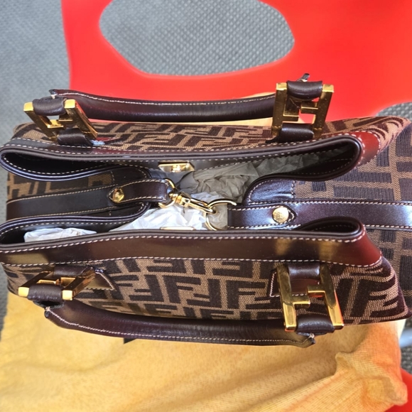 Authentic Fendi Monogram FF Zucca Shopper Tote - Picture 13 of 13